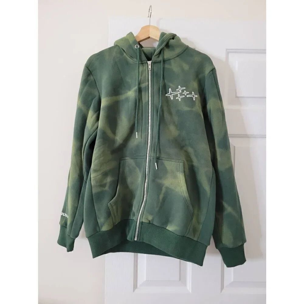 RETROVERT Washed Flared Zip-up Hoodie M NWOT